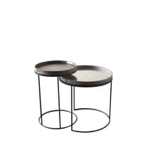 ethnicraft Round tray table set Tafel set