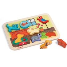 janod Speelgoed Chunky puzzel huisdieren