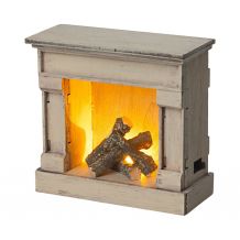 maileg Poppenhuisaccessoire Fireplace incl verlichting
