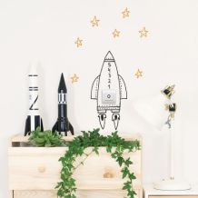  Muursticker Switch rocket