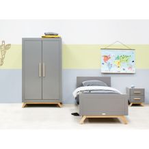 bopita complete tienerkamer Fenna aanbieding grijs/naturel